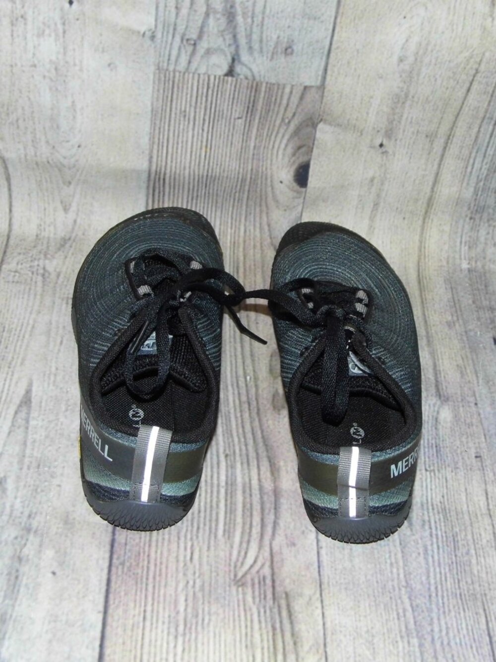 MERRELL Vapor Glove 2 Black/Castle Rock Barefoot Sneakers Womens Size 8 - Picture 5 of 9